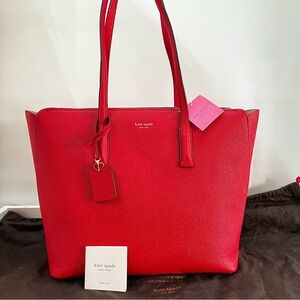 NWT | KATE SPADE Marguax Tote Red Chili Knott Cece Kitt Tutu Staci All Day